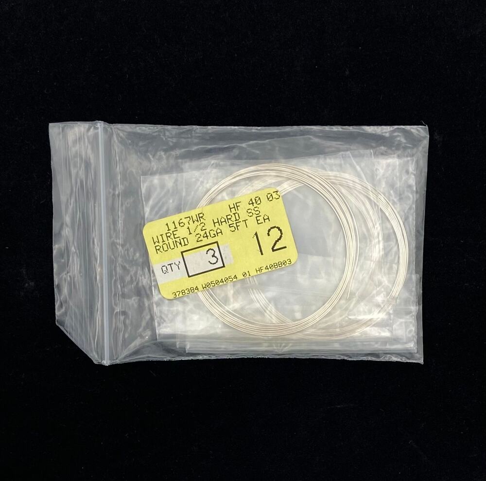 Sterling Silver Half Hard Wire Round 24 Gauge 3 Pack Fire Mountain Gems 15 Ft